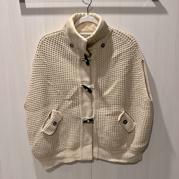 hekla & co Sweaters - Stunning Cashmere Merino Wool Knit Cape Jacket Coat Oversized Italy - M